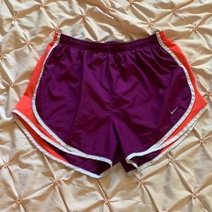 Nike Purple Dri-fit running shorts